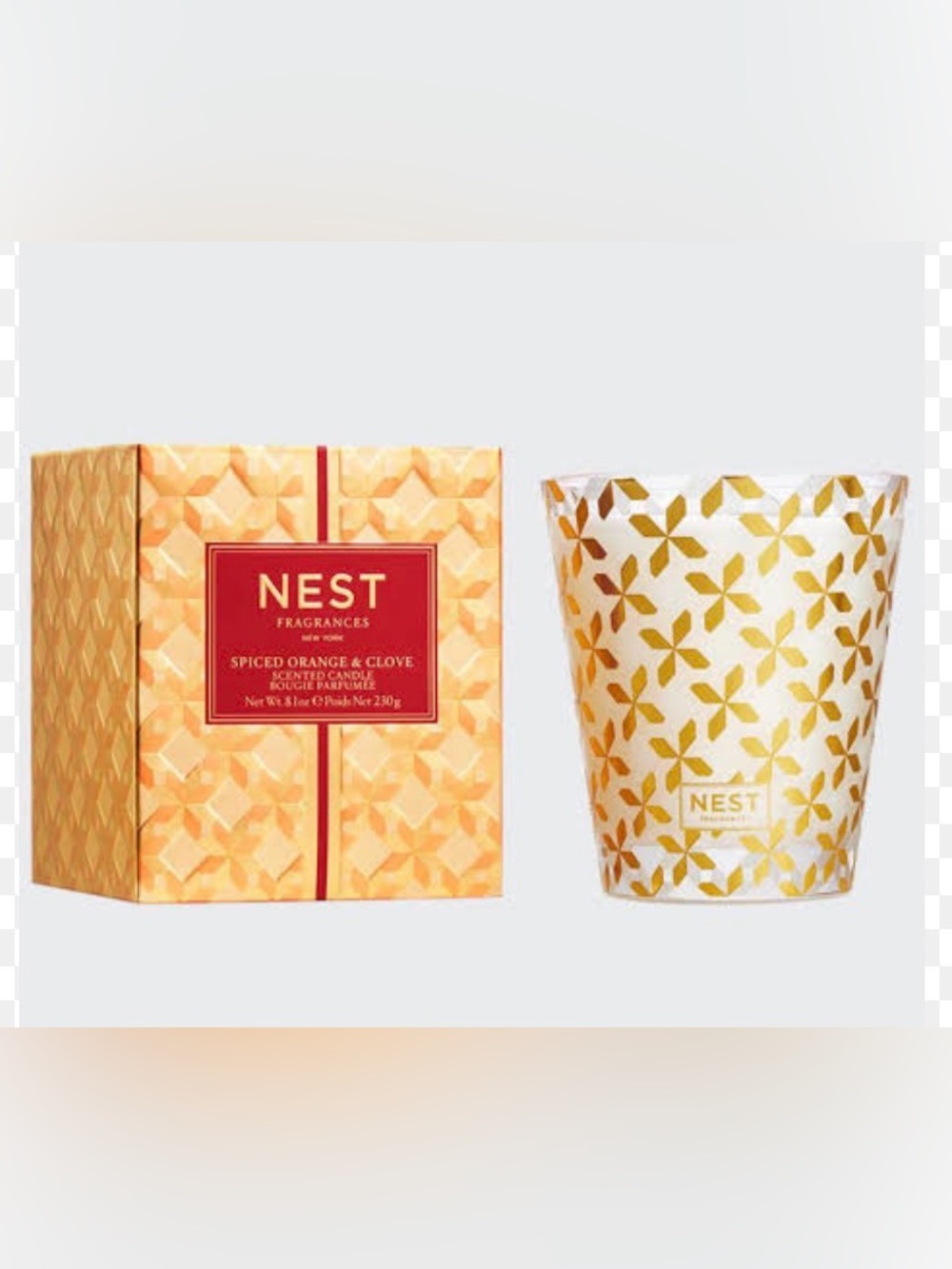 NEST Fragrances NEW YORK CANDLE Spiced Orange & Clove Scented. 230g. NEW IN BOX